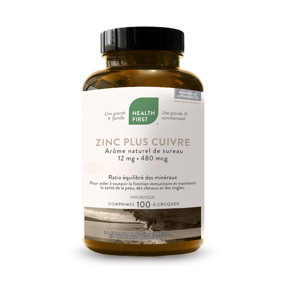 Zinc plus Cuivre à Mâcher